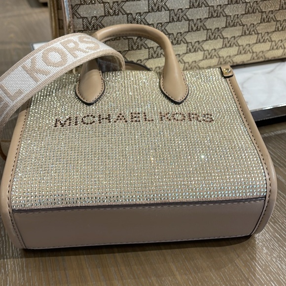 MICHAEL KORS MK
Mirella Extra-Small Logo XS Shopper XBody Leather Crossbody 
NWT - Picture 6 of 16